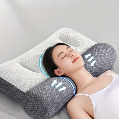 Breathable Knitted Neck Support Pillow Suitable For All Seasons Soft Sleep Traction Pillow 6