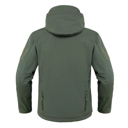 Mens Tactical Soft Shell Jacket  Military Waterproof Windproof Combat Hooded Coat 2