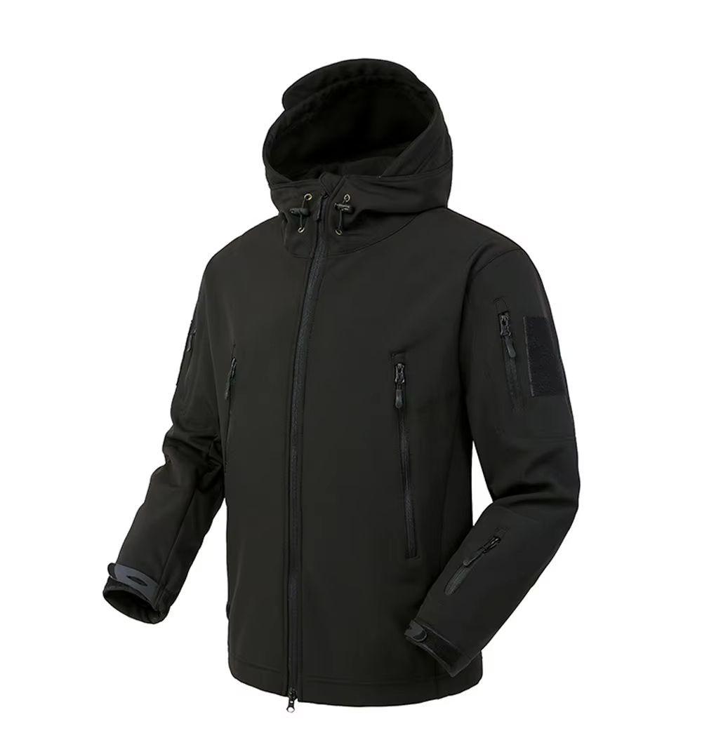 Mens Tactical Soft Shell Jacket  Military Waterproof Windproof Combat Hooded Coat 9