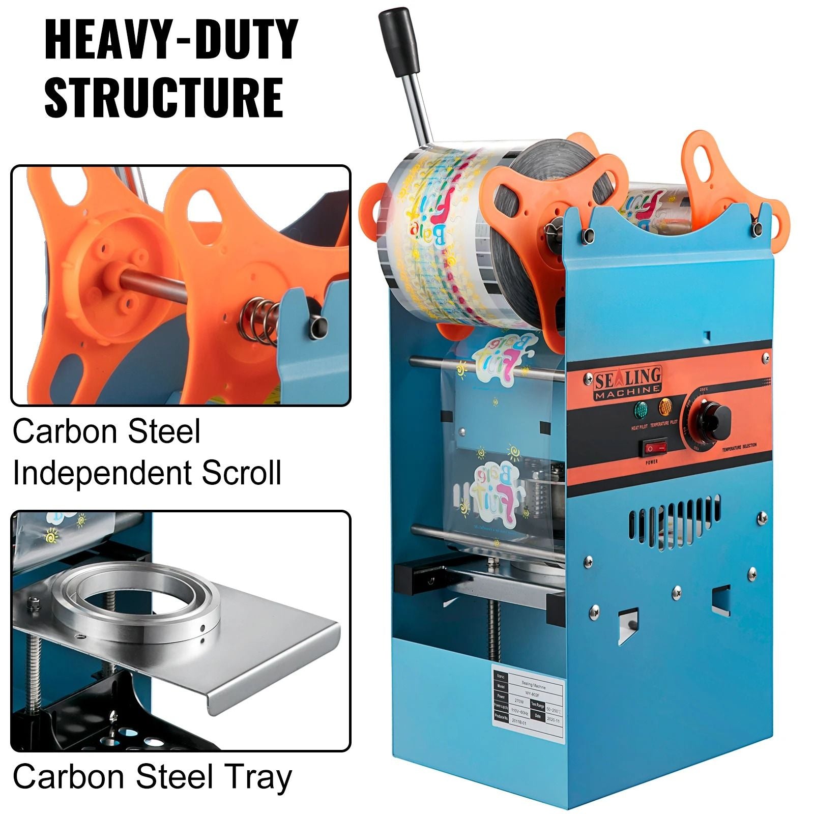Manual Cup Sealer Machine With Heating Technology For 90 And 95 Mm Cups 1