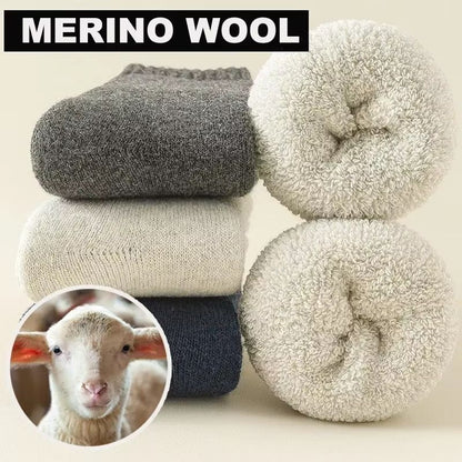 3 Pairs Thermal Wool Socks For Men And Women  Winter Cashmere Blend Thick Fleece Terry Loop Warm Sn 3