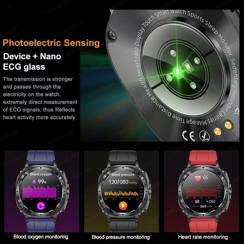 2025 Smart Health Watch For Men And Women  ECG  PPG Uric Acid Monitor Blood Pressure Blood Oxygen   4