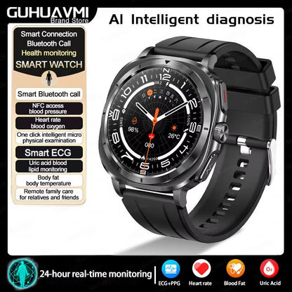 2025 Smart Health Watch For Men And Women  ECG  PPG Uric Acid Monitor Blood Pressure Blood Oxygen   6