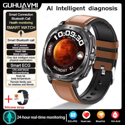 2025 Smart Health Watch For Men And Women  ECG  PPG Uric Acid Monitor Blood Pressure Blood Oxygen   10