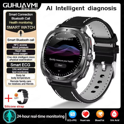 2025 Smart Health Watch For Men And Women  ECG  PPG Uric Acid Monitor Blood Pressure Blood Oxygen   11