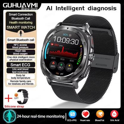 2025 Smart Health Watch For Men And Women  ECG  PPG Uric Acid Monitor Blood Pressure Blood Oxygen   12