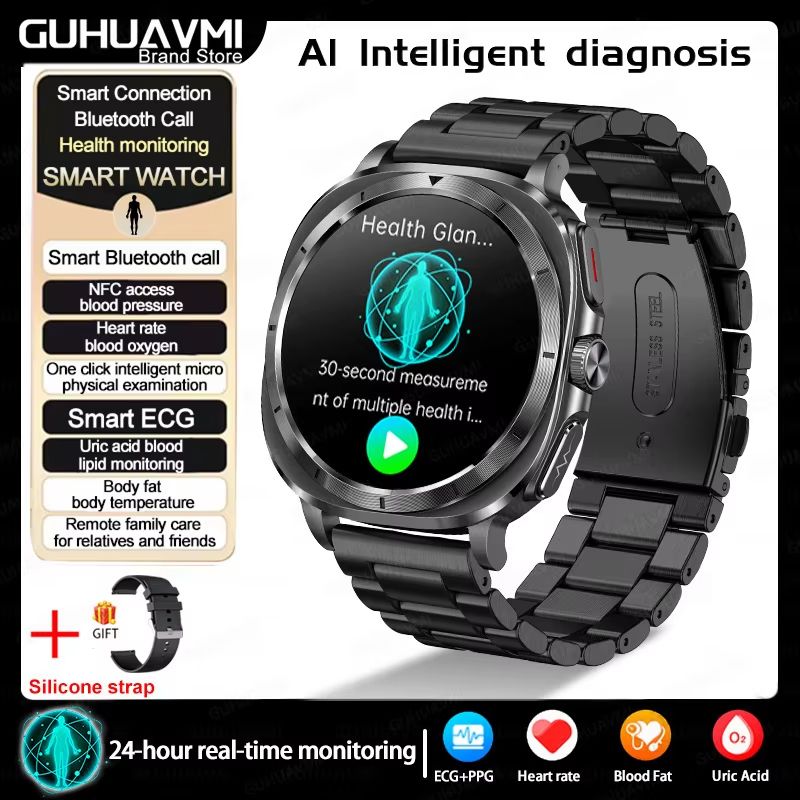 2025 Smart Health Watch For Men And Women  ECG  PPG Uric Acid Monitor Blood Pressure Blood Oxygen   13