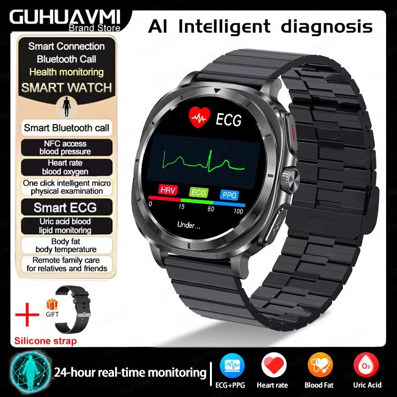 2025 Smart Health Watch For Men And Women  ECG  PPG Uric Acid Monitor Blood Pressure Blood Oxygen   14