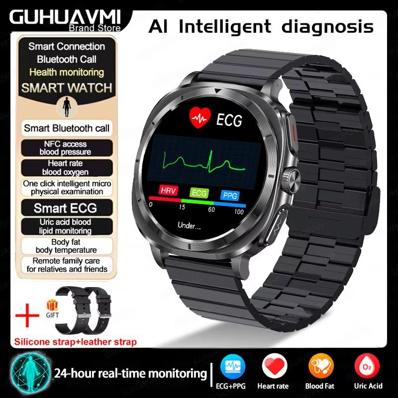 2025 Smart Health Watch For Men And Women  ECG  PPG Uric Acid Monitor Blood Pressure Blood Oxygen   17