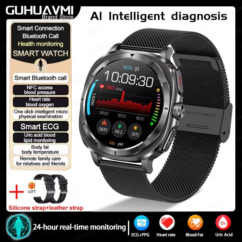 2025 Smart Health Watch For Men And Women  ECG  PPG Uric Acid Monitor Blood Pressure Blood Oxygen   15