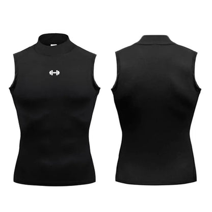 Compression Shirt Men Summer Sportswear Running Vest Elastic Quick Dry Sleeveless Tank Top 2