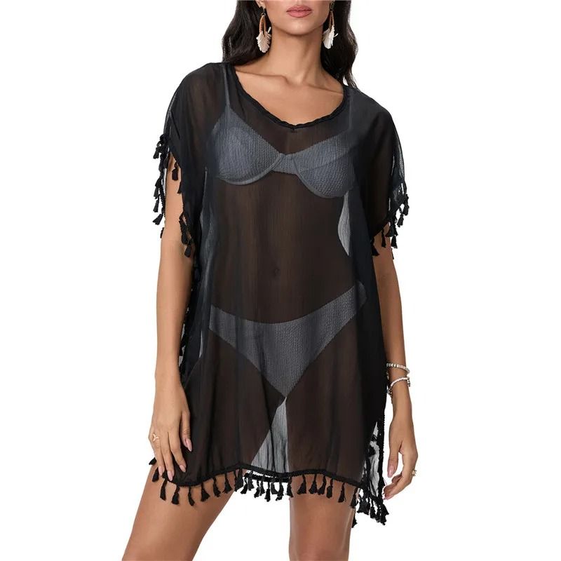 Women Summer Lace Crochet Beach Cover Up 1