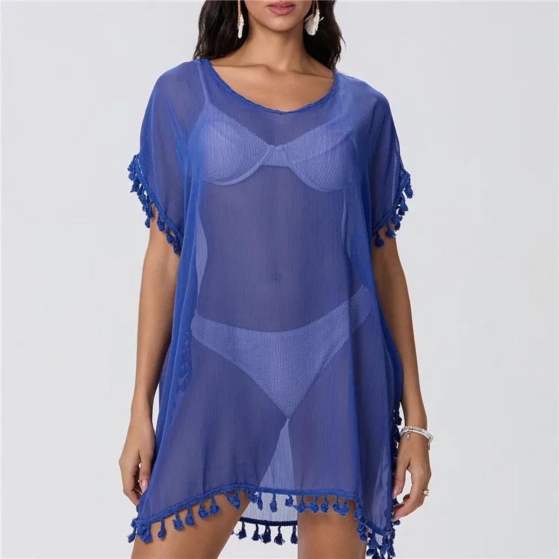 Women Summer Lace Crochet Beach Cover Up 3