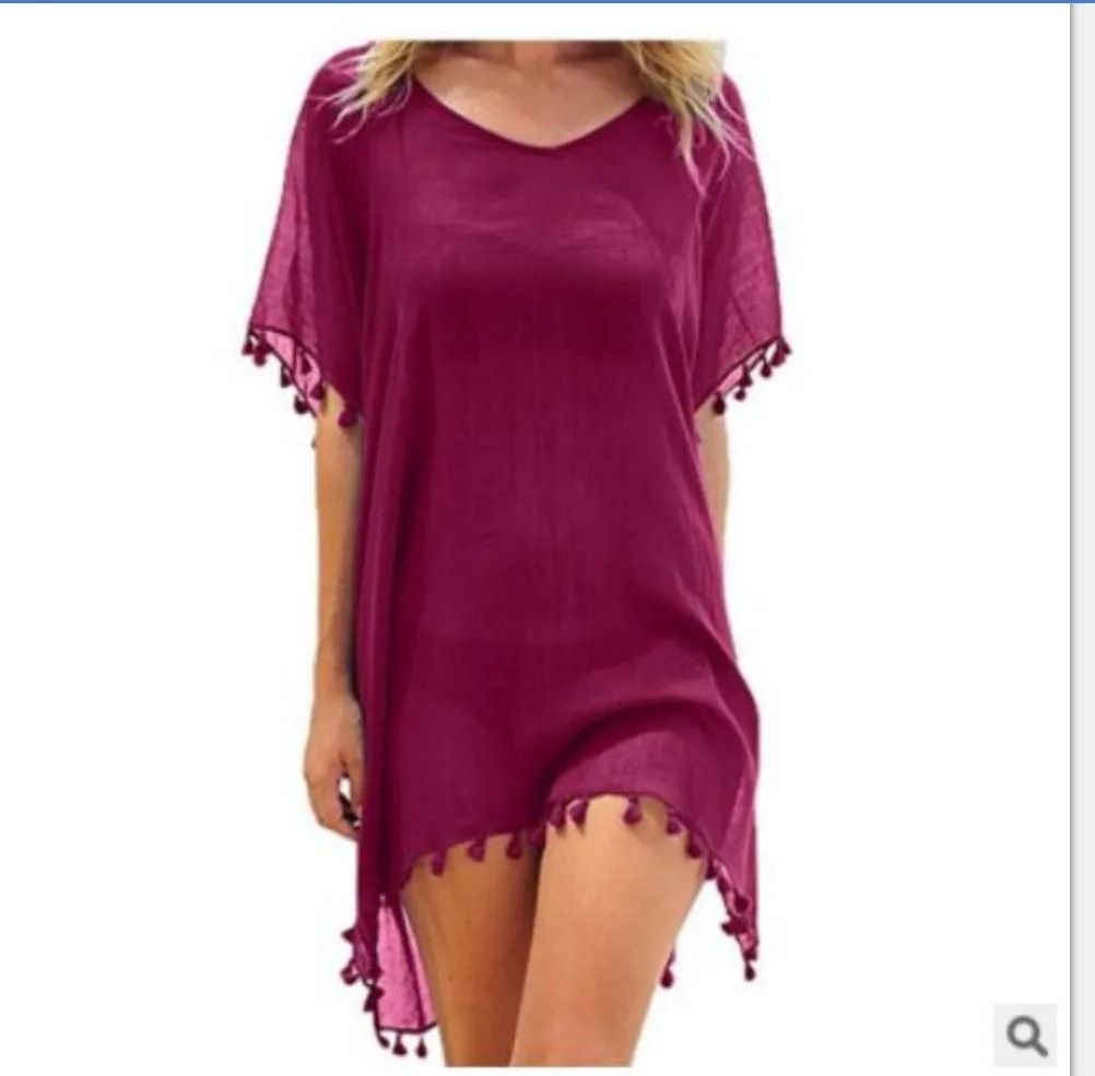 Women Summer Lace Crochet Beach Cover Up 13