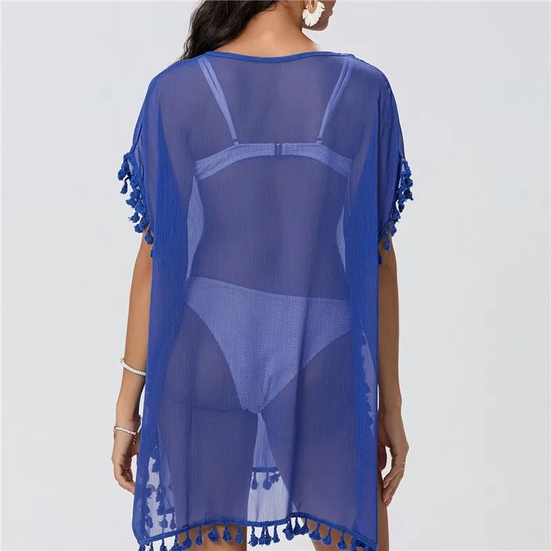 Women Summer Lace Crochet Beach Cover Up 5