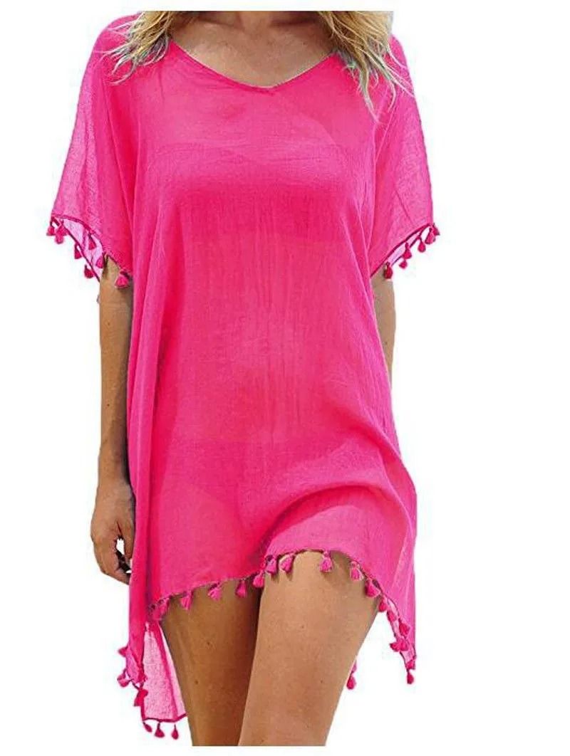 Women Summer Lace Crochet Beach Cover Up 6