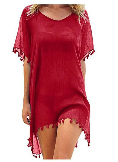 Women Summer Lace Crochet Beach Cover Up 7