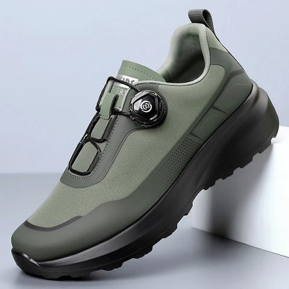 Mens Soft Sole Sports Running Casual Shoes with Rotating Twist Buckles