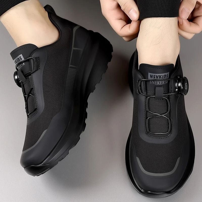 Mens Soft Sole Sports Running Casual Shoes With Rotating Twist Buckles 1