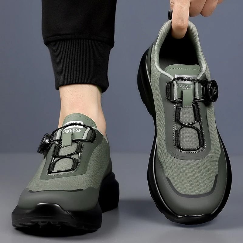 Mens Soft Sole Sports Running Casual Shoes With Rotating Twist Buckles 3
