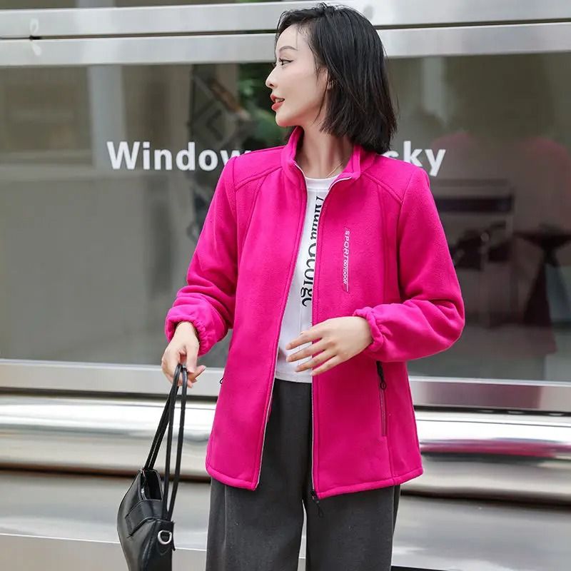 Womens Polar Fleece Zipper Jacket