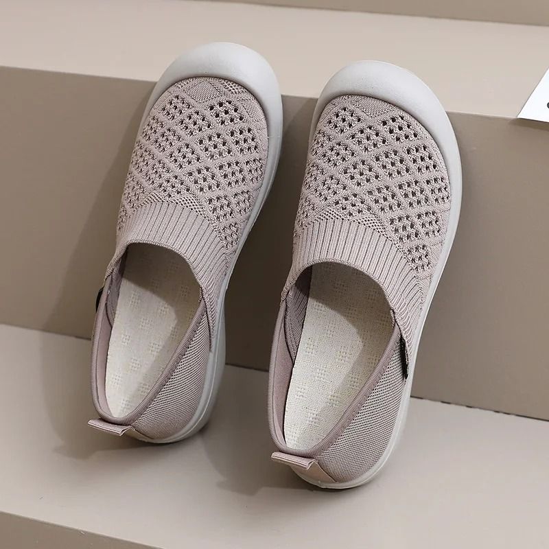 Summer Breathable Comfortable Womens Shoes Casual Non Slip Flats