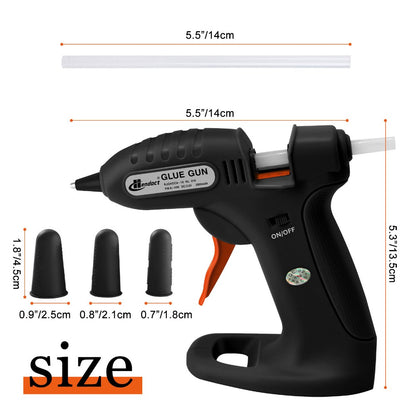 Cordless Hot Melt Glue Gun for DIY Crafts, Small Household Glue Gun with 30 Mini Clear Sticks, Arts Craft Repair Tool