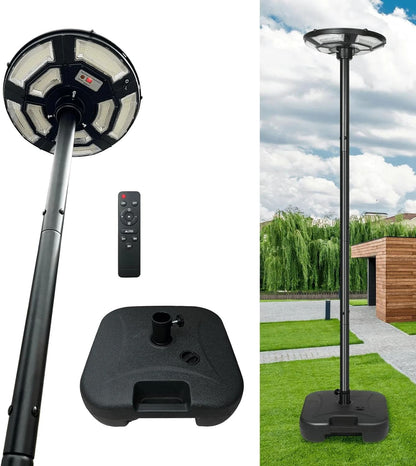 Solar Lamp Post Light with Tall Pole and Motion Sensor