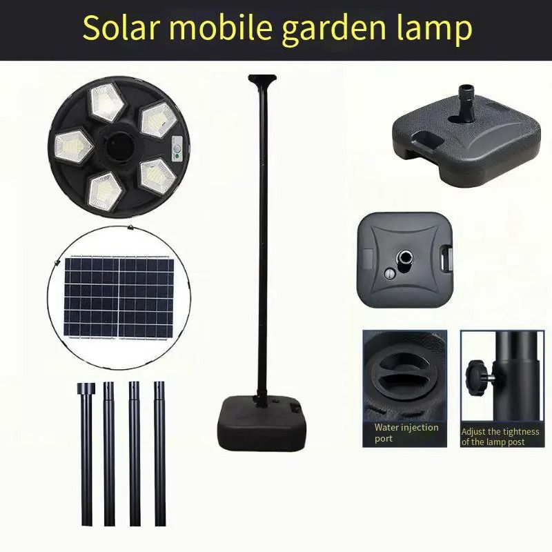 Solar Lamp Post Light With Tall Pole And Motion Sensor 11