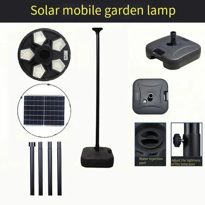 Solar Lamp Post Light With Tall Pole And Motion Sensor 11