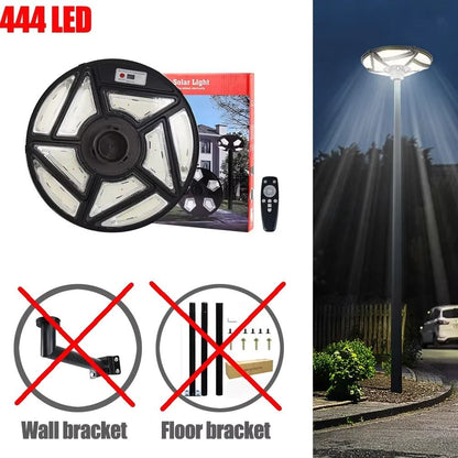 Solar Lamp Post Light With Tall Pole And Motion Sensor 14