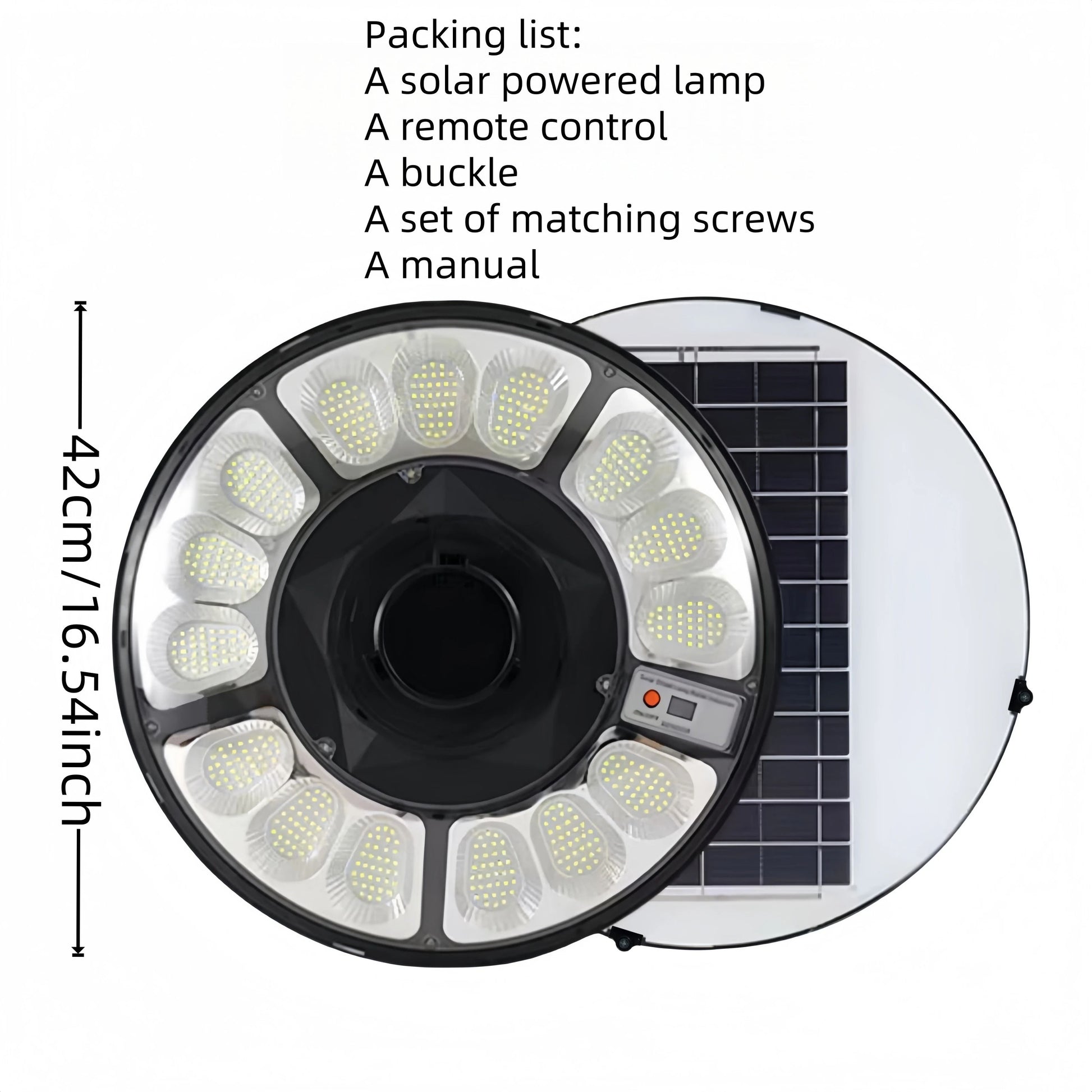 Solar Lamp Post Light With Tall Pole And Motion Sensor 15