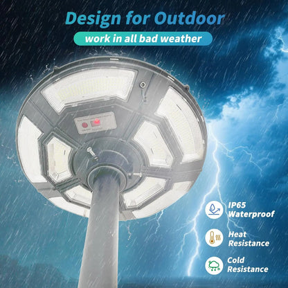 Solar Lamp Post Light With Tall Pole And Motion Sensor 5