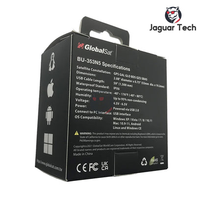 GlobalSat Waterproof BU USB GPS Receiver GMouse Replacement For BU With MediaTek GPS 3