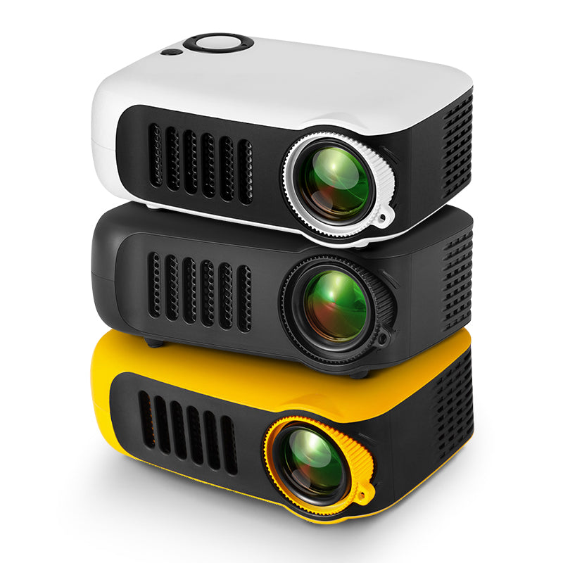 A2000 MINI Projector Portable, 1080P 4K HD Home Cinema Video Projector with Smart TV BOX 3D LED Laser Beamer for Outdoor