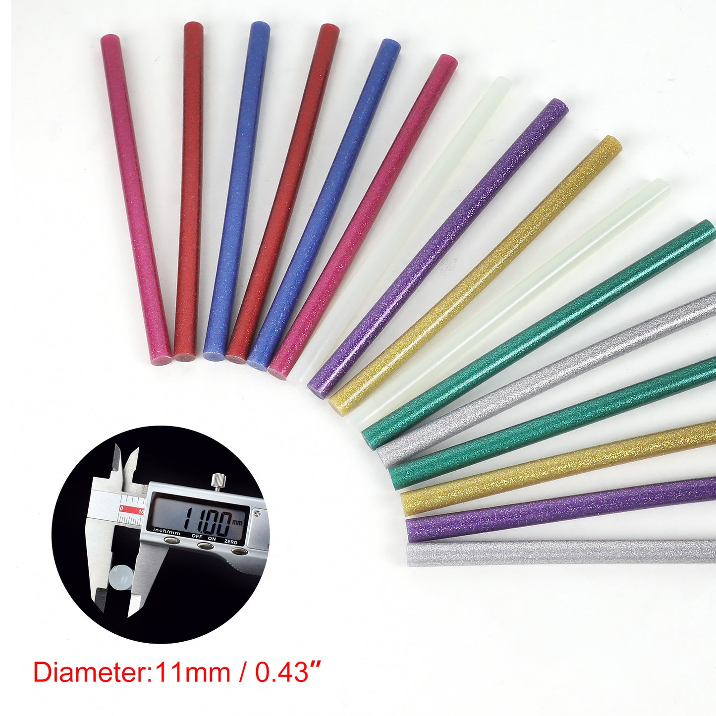 Hot Glue Gun Dual Power, Glue Sticks 11mm, Preheating Gluegun for Crafts, Wood, Electronics Repair