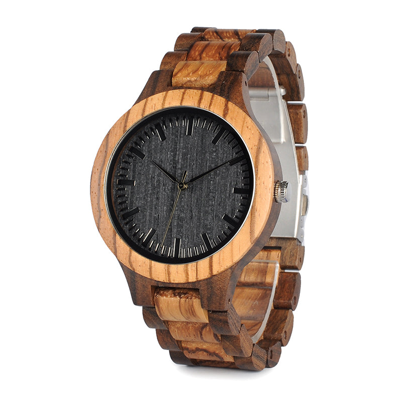 BOBO BIRD Wooden Watch Men Quartz Movement Bayan Kol Saati Luxury Mens Watches With Luminous Hands  8