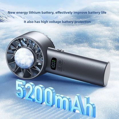 BALASHOV Ice Compress HighSpeed Cooling Fan USB Rechargeable Portable Mini Fan With LED Digital Dis 1