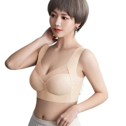 Breathable Push Up Sports Bra With Inner Support And Mesh Patchwork 9