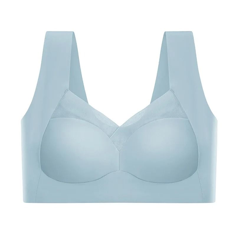 Breathable Push Up Sports Bra With Inner Support And Mesh Patchwork 8