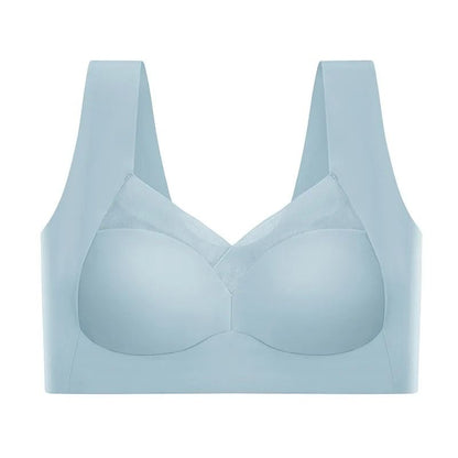 Breathable Push Up Sports Bra With Inner Support And Mesh Patchwork 8