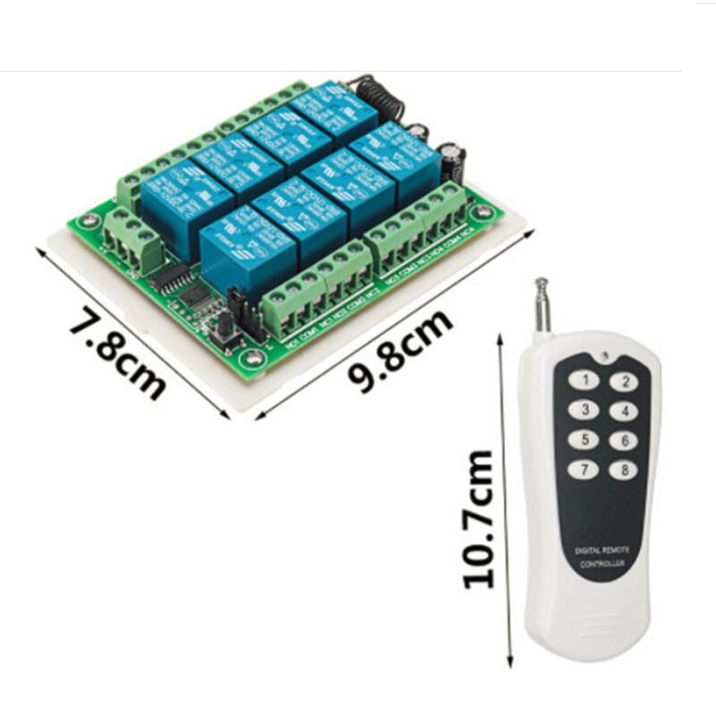DC Wireless Remote Control Switch With Relay Output RF Transmitter And Receiver For LED Lighting  S 4