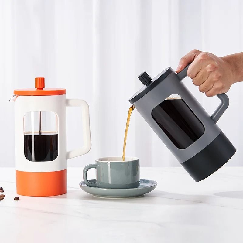 French Press Coffee Pot With Heat Resistant Glass And Four Level Filtration 5
