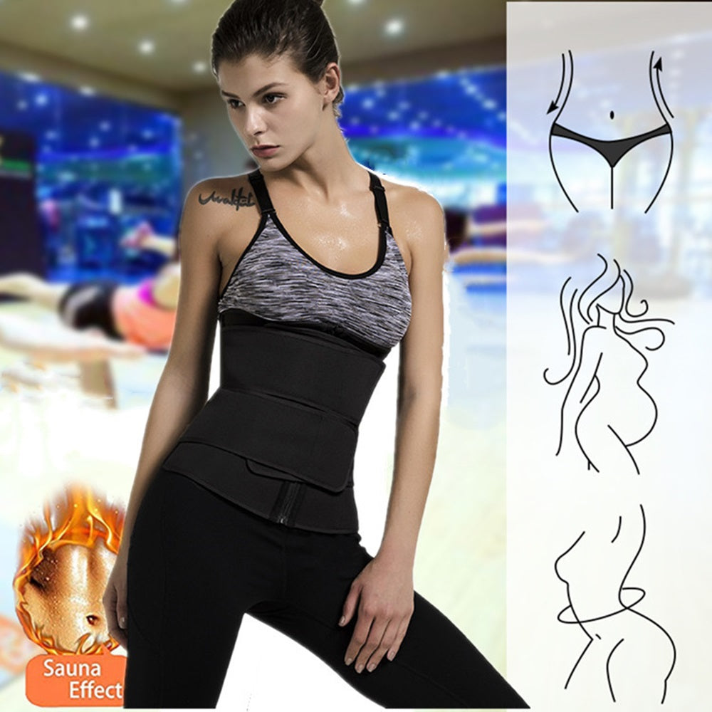 Sweat Trimmer Waist Cincher Sport Girdle For Maximum Fat Burning  Weight Loss Slimming Body Shaper  1
