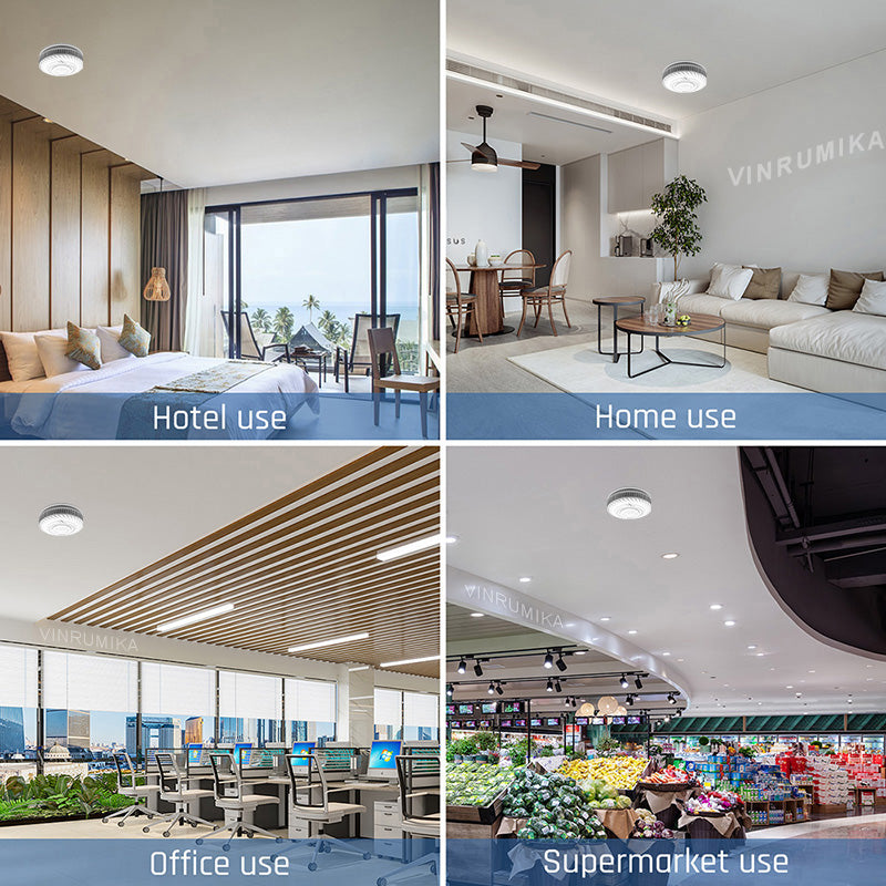Smart WiFi Smoke Detector Tuya App Control with Lithium Battery, Fire Alarm Sensor for Kitchen Shop Parlor Room