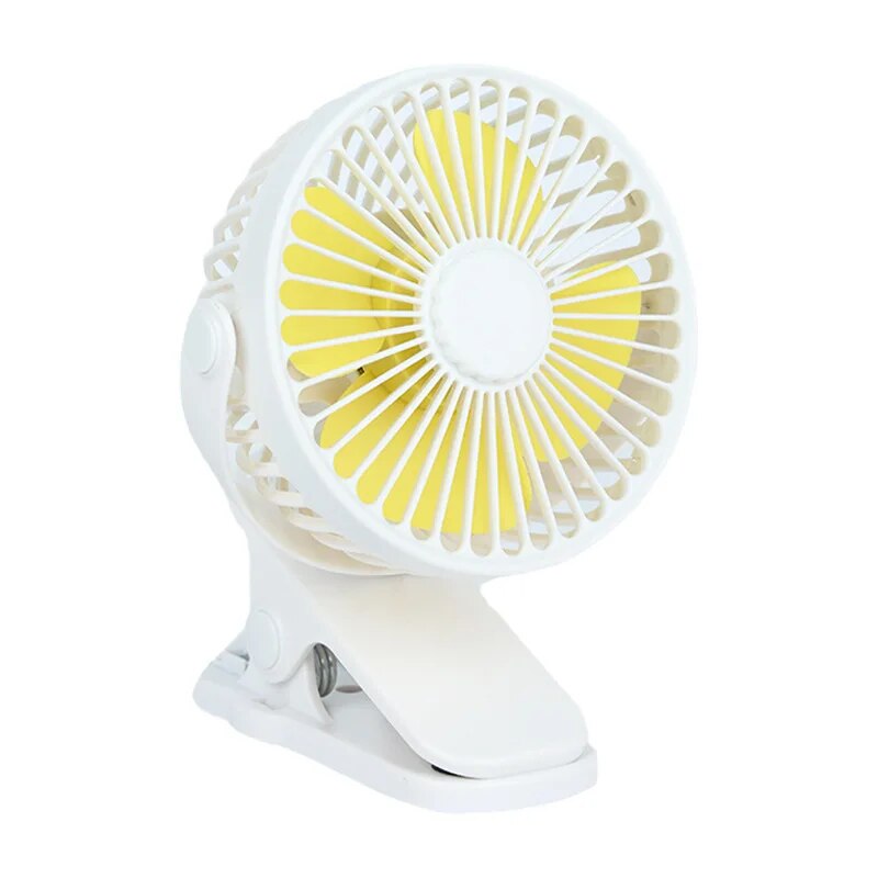 Portable Creative Mini Clip Fan Silent USB Rechargeable Desktop Fan With Strong Wind Speed Settings 3