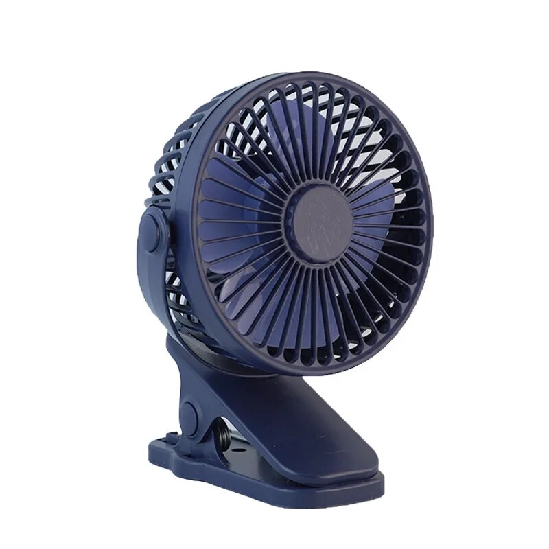 Portable Creative Mini Clip Fan Silent USB Rechargeable Desktop Fan With Strong Wind Speed Settings 7