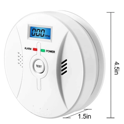 CO and Smoke Alarm Carbon Monoxide Smoke Detector, Combination CO Alarm Fire Alarm for Home Bedroom Kitchen