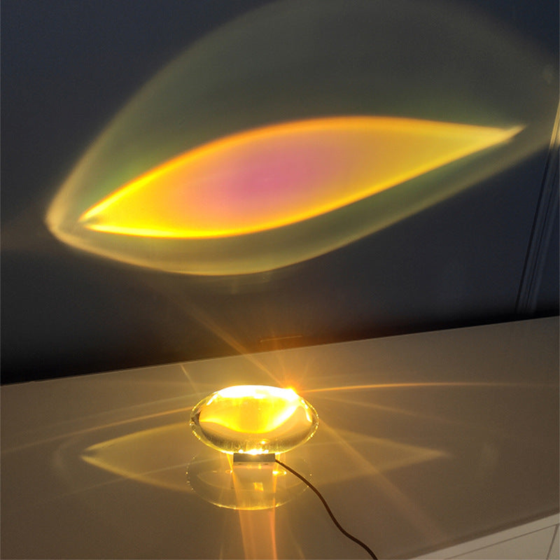 Eye Of The Sky Crystal Lamp EggShaped LED Night Light Projector Italian Design Home Decor For Livin 2