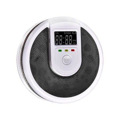 Fire Protection Smoke Detector, 2 in 1 Independent CO Smoke Alarm, Composite Carbon Monoxide Sensor for Home and Office